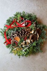 画像1: Xmas wreath red（受注販売） (1)